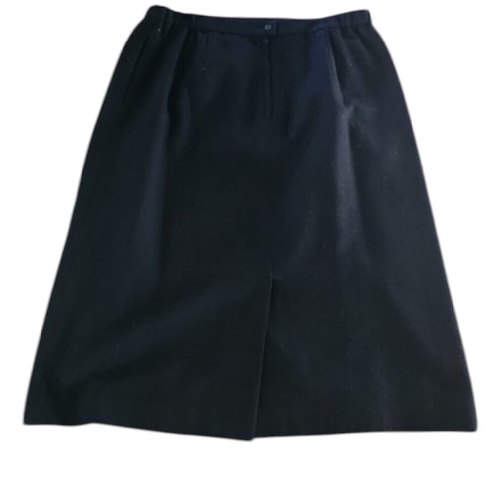 H.W.LTD Navy Blue A-line pleated skirt